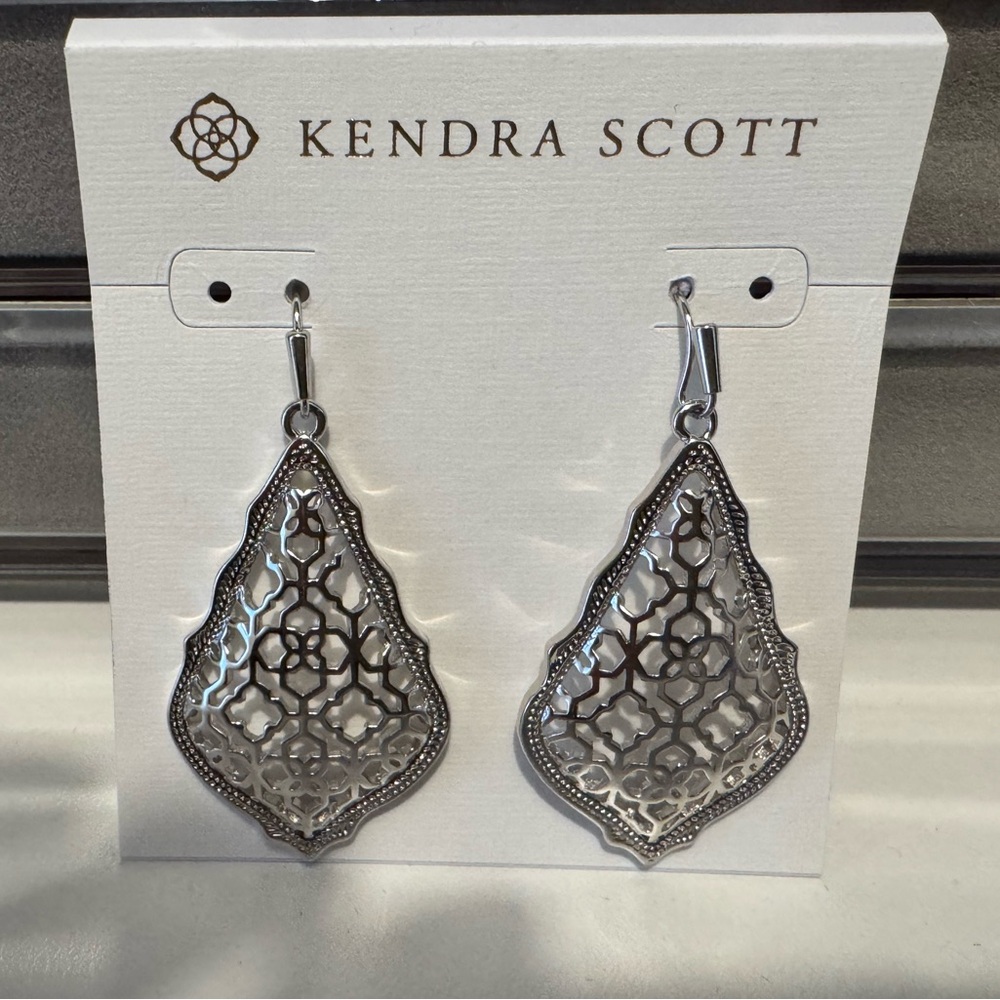 Kendra Scott Silver Filigree Earrings